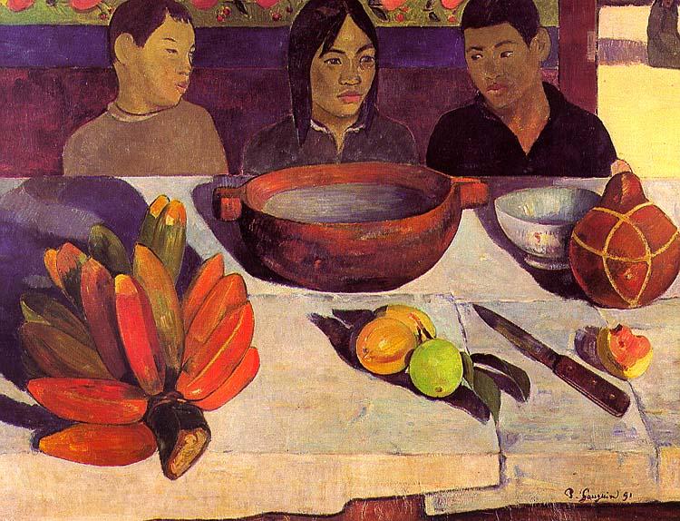 Paul Gauguin The Meal Norge oil painting art